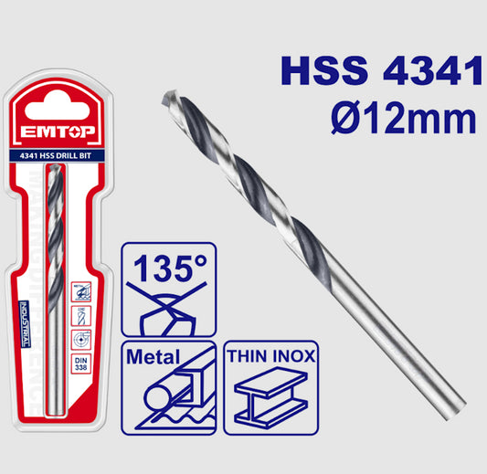 Metal üçün qazma ucluğu HS4341, 12 mm