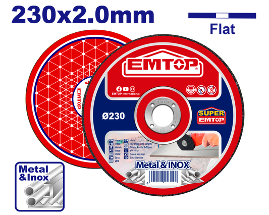 Kəsmə diski, 230x2.0x22.2 mm