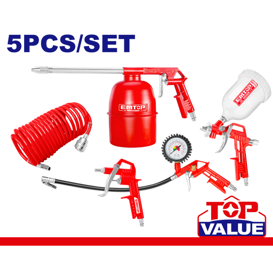 Pnevmatik alətlər dəsti, 5 parça