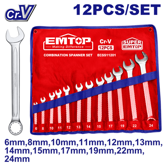 Açar dəsti, 12 əd, 6-24 mm