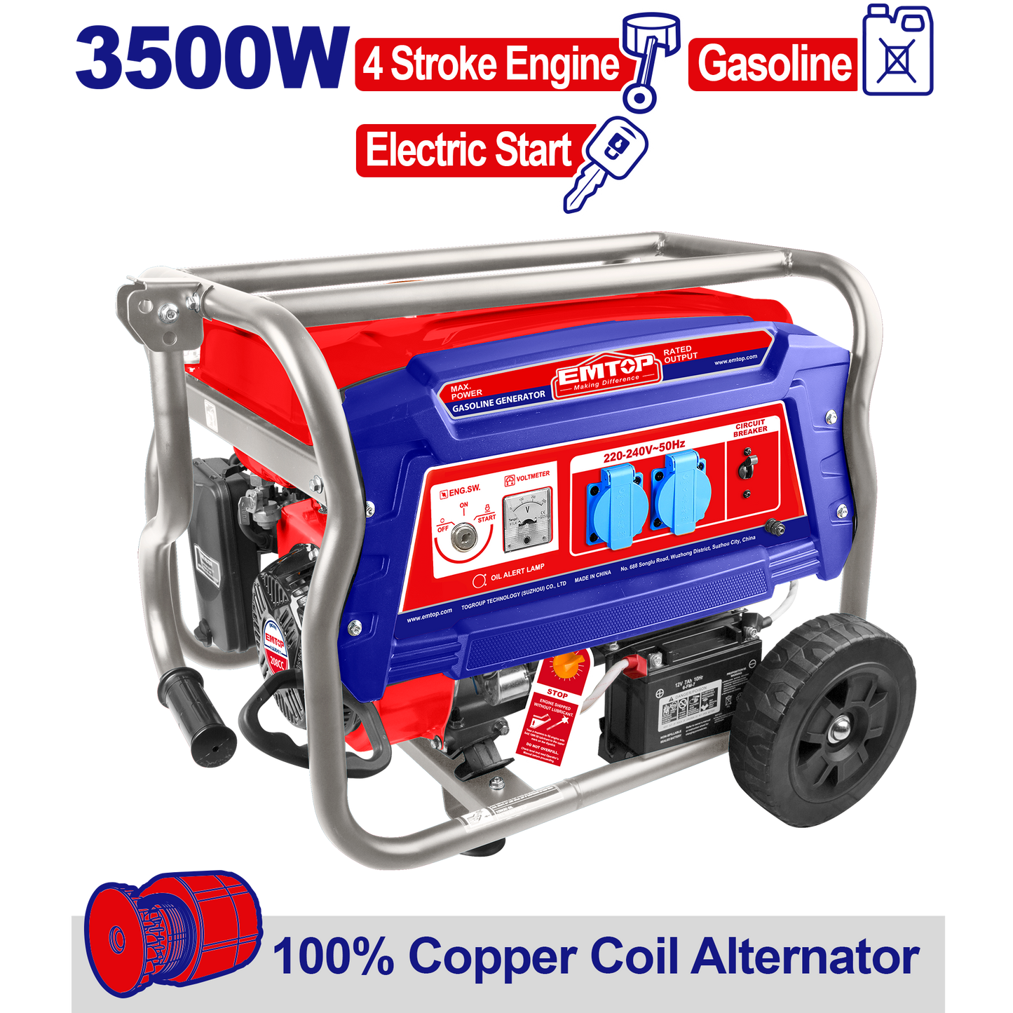 Benzin generator, 3.5KW