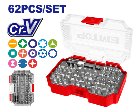 Tornavida dəsti, 62 əd