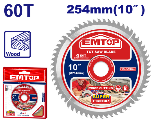 Taxta üzrə kəsmə diski, 254mm