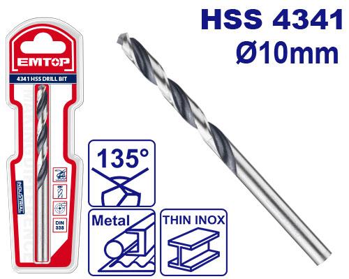 Metal üçün qazma ucluğu HS4341, 10 mm