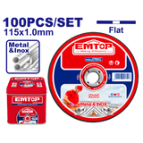 Kəsmə diskləri dəsti, 100 əd, 115x1 mm