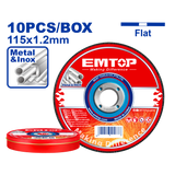 Kəsmə diskləri dəsti, 10 əd, 115 mm