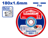 Metal üzrə kəsmə disk, 180 mm x 1.6 mm x 22.2 mm
