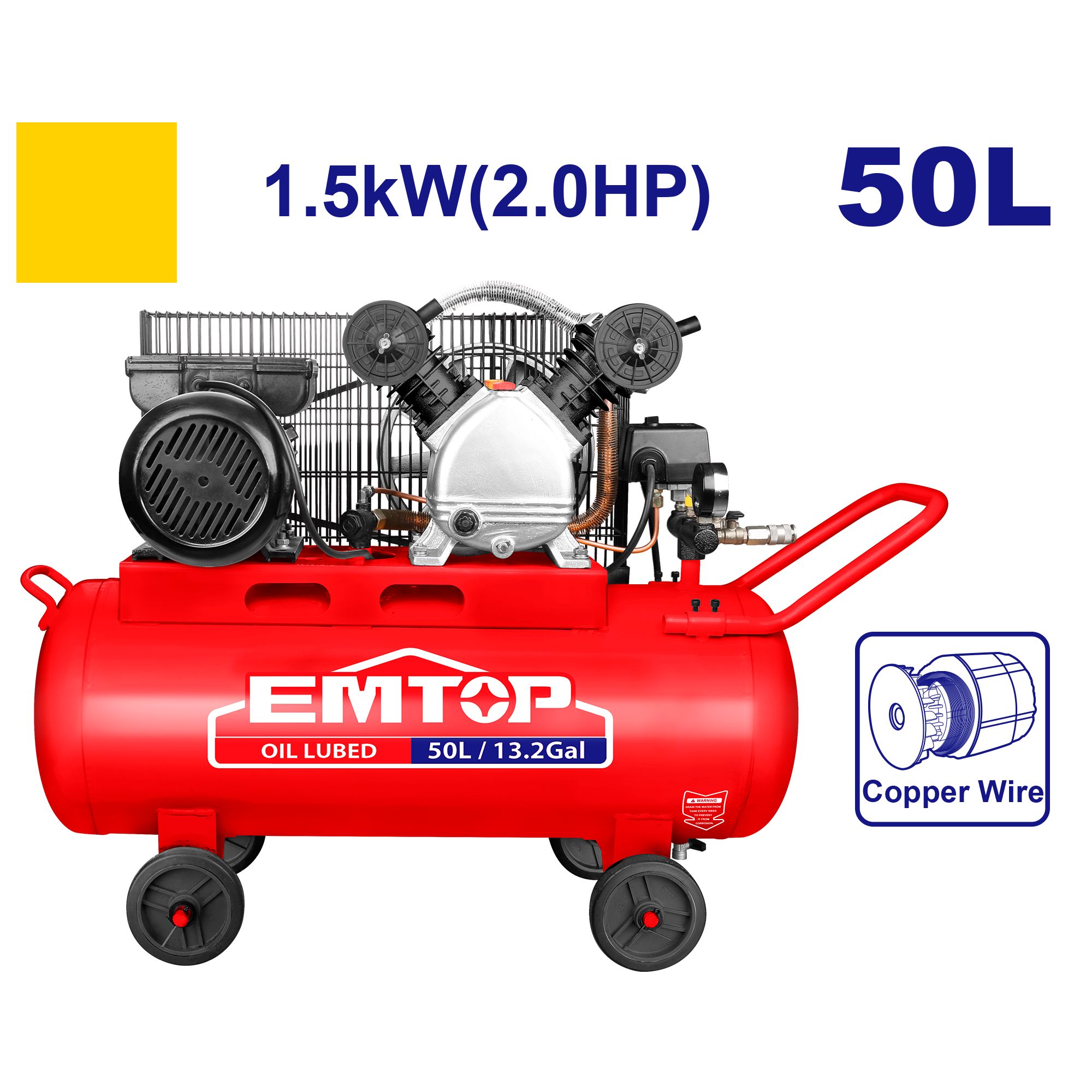 Hava kompressoru, 50L-1.5kW