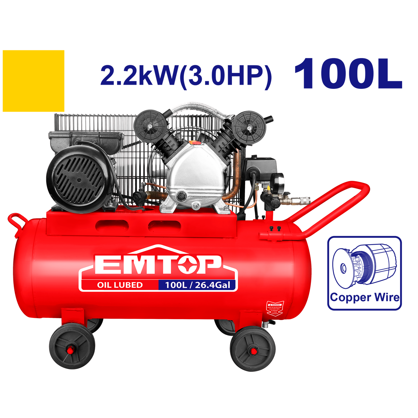 Hava kompressoru, 100L-2.2kW