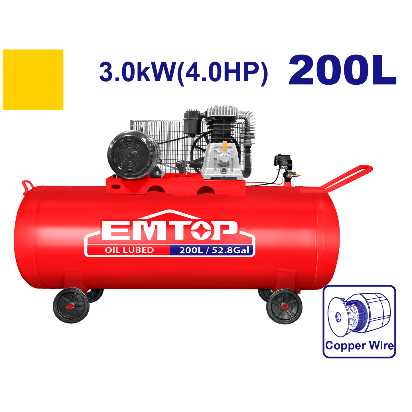 Hava kompressoru, 200L-3.0kW