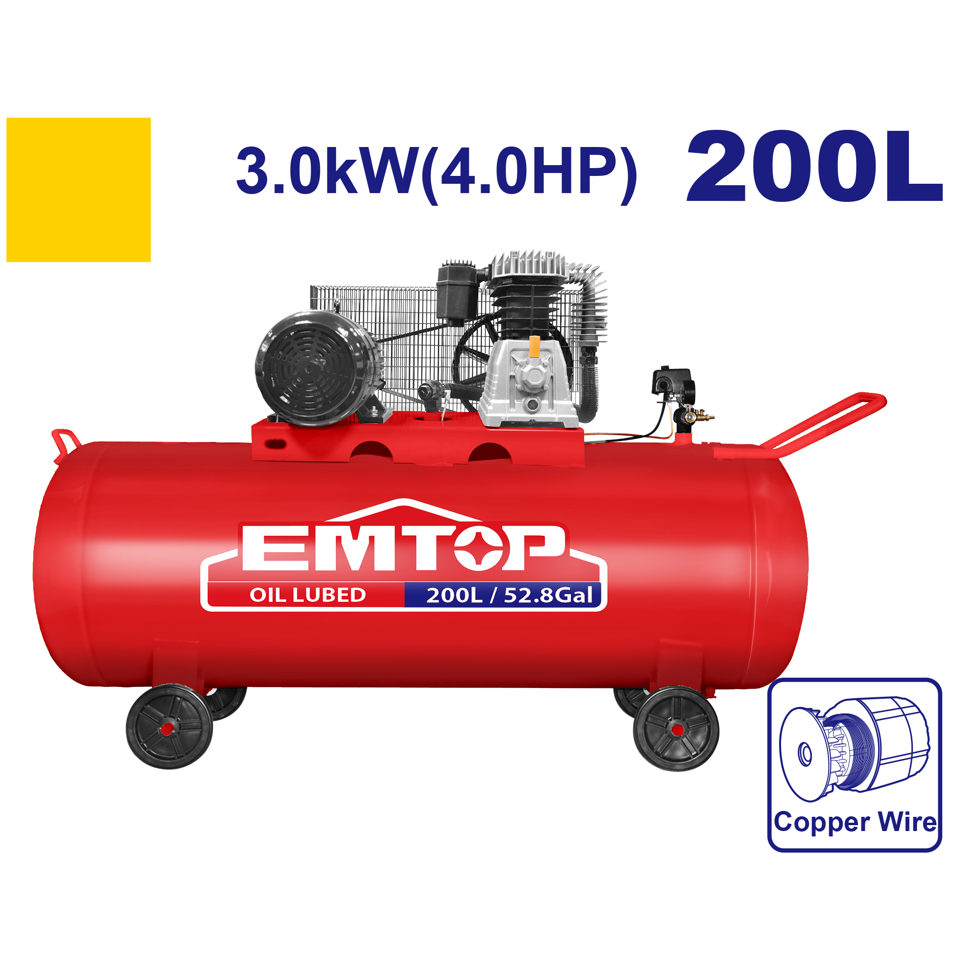 Hava kompressoru, 200L-3.0kW