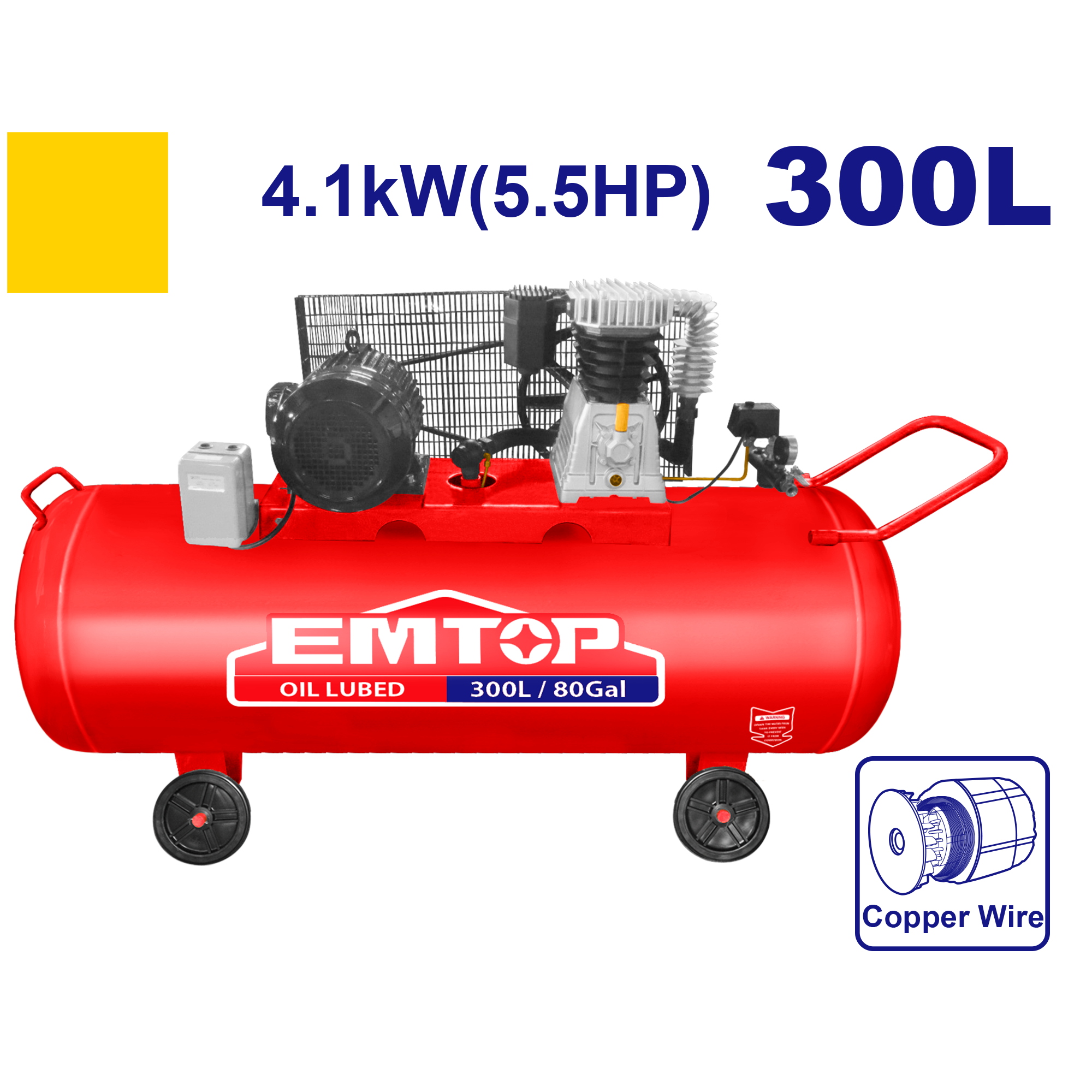 Hava kompressoru, 300L-4.1kW