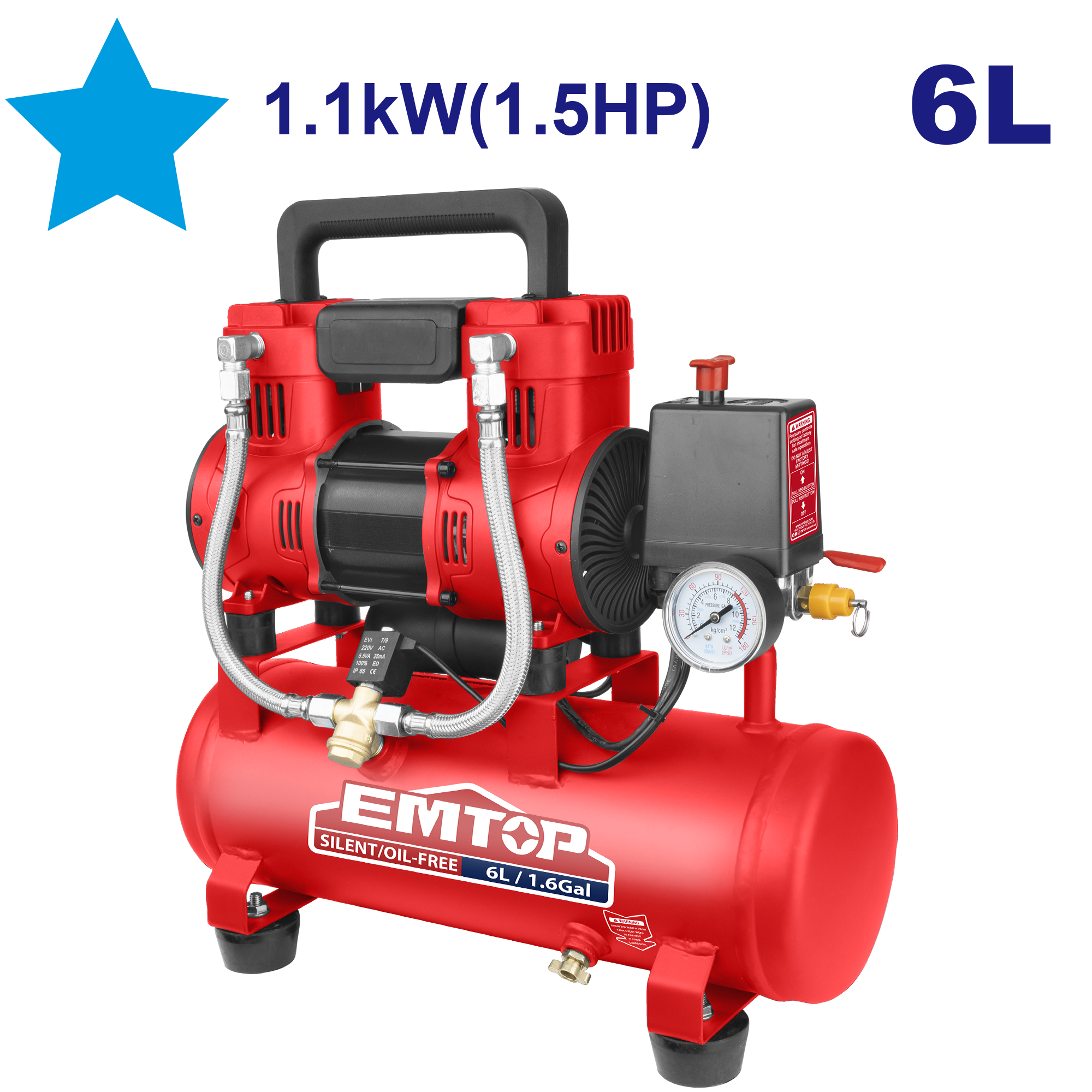 Hava kompressoru, 6L-1.1kW