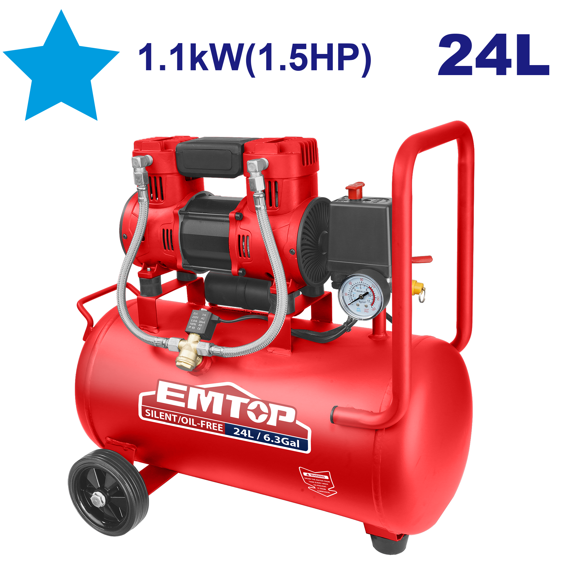 Hava kompressoru, 24L-1.1kW
