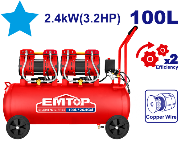 Hava kompressoru, 100L 2.4kW