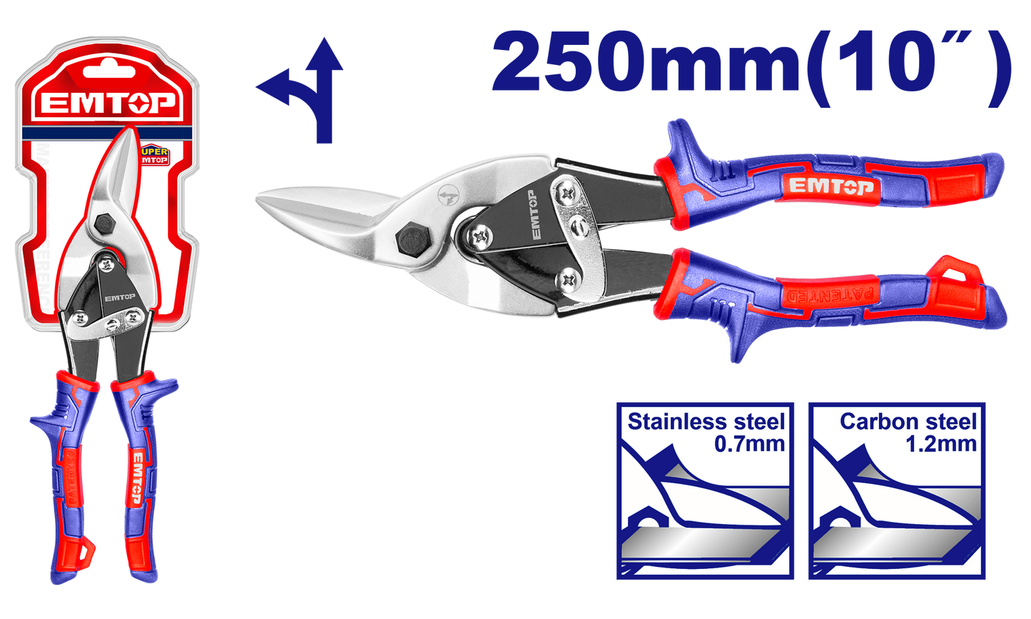 Metal üzrə qayçı, 250 mm