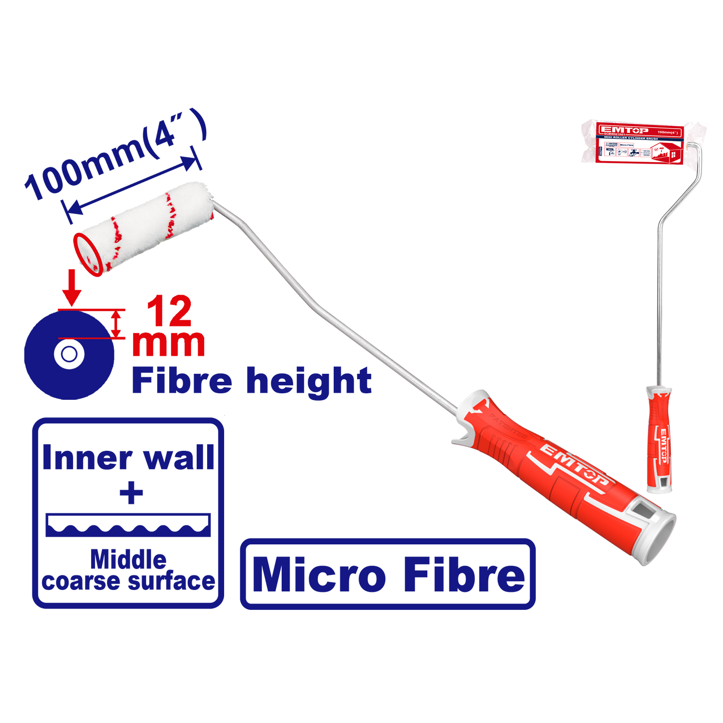 Emtop Rəngsaz Fırçası 100mm