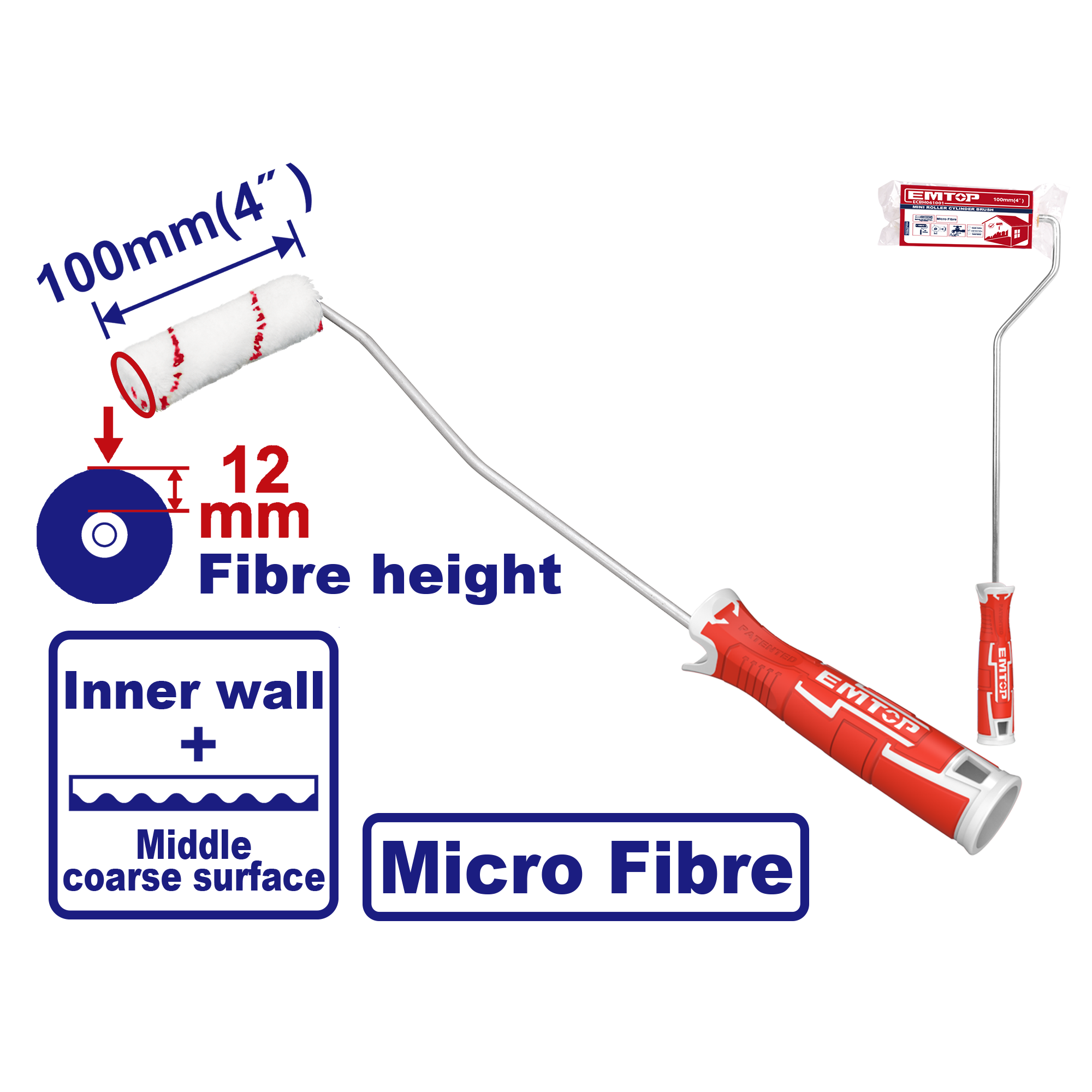 Emtop Rəngsaz Fırçası 100mm