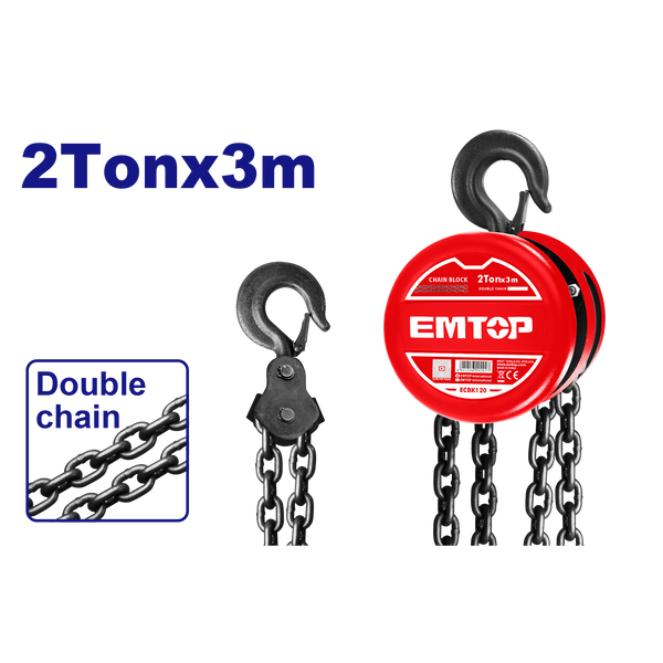 Zəncirli qaldırıcı, 2T - 3M