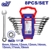 Açar dəsti, 8 əd, 8-19 mm