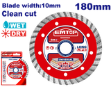 Almaz diski(turbo), 180 mm x 22.2 mm x 10 mm