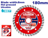 Almaz diski, 180 mm x 22.2 mm x 8 mm