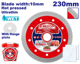 Almaz diski(ultra incə), 230 mm x 22.2 mm x 10 mm
