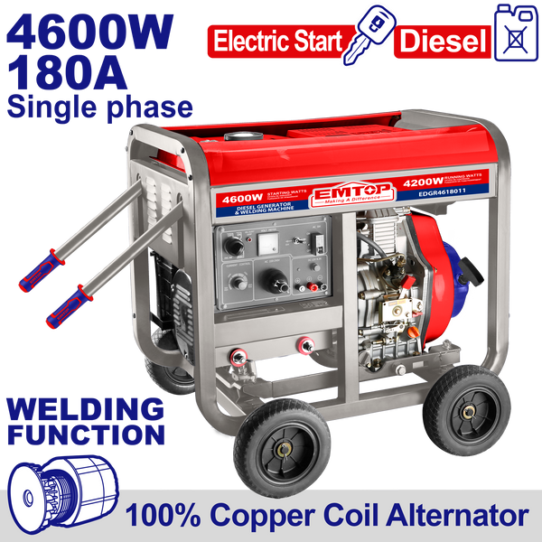 Dizel generator 4.6 KW & Qaynaq aparatı