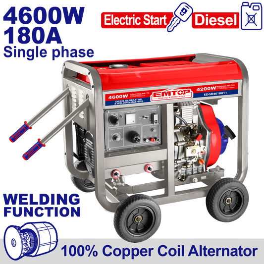 Dizel generator 4.6 KW & Qaynaq aparatı