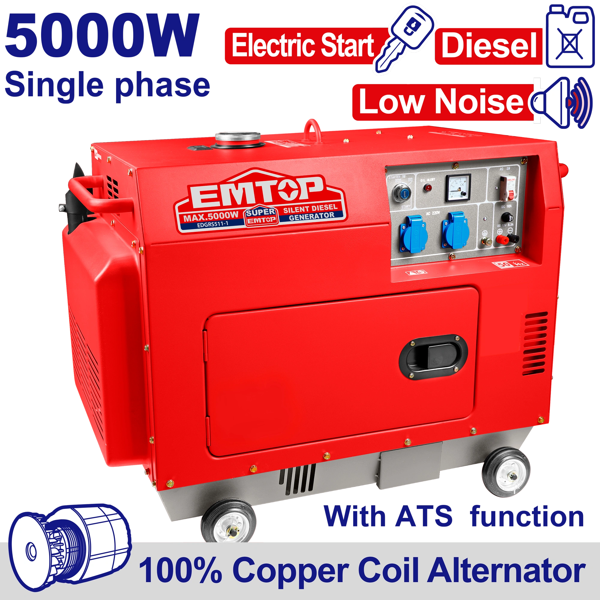 Dizel Generator, 5000W Avtomatik