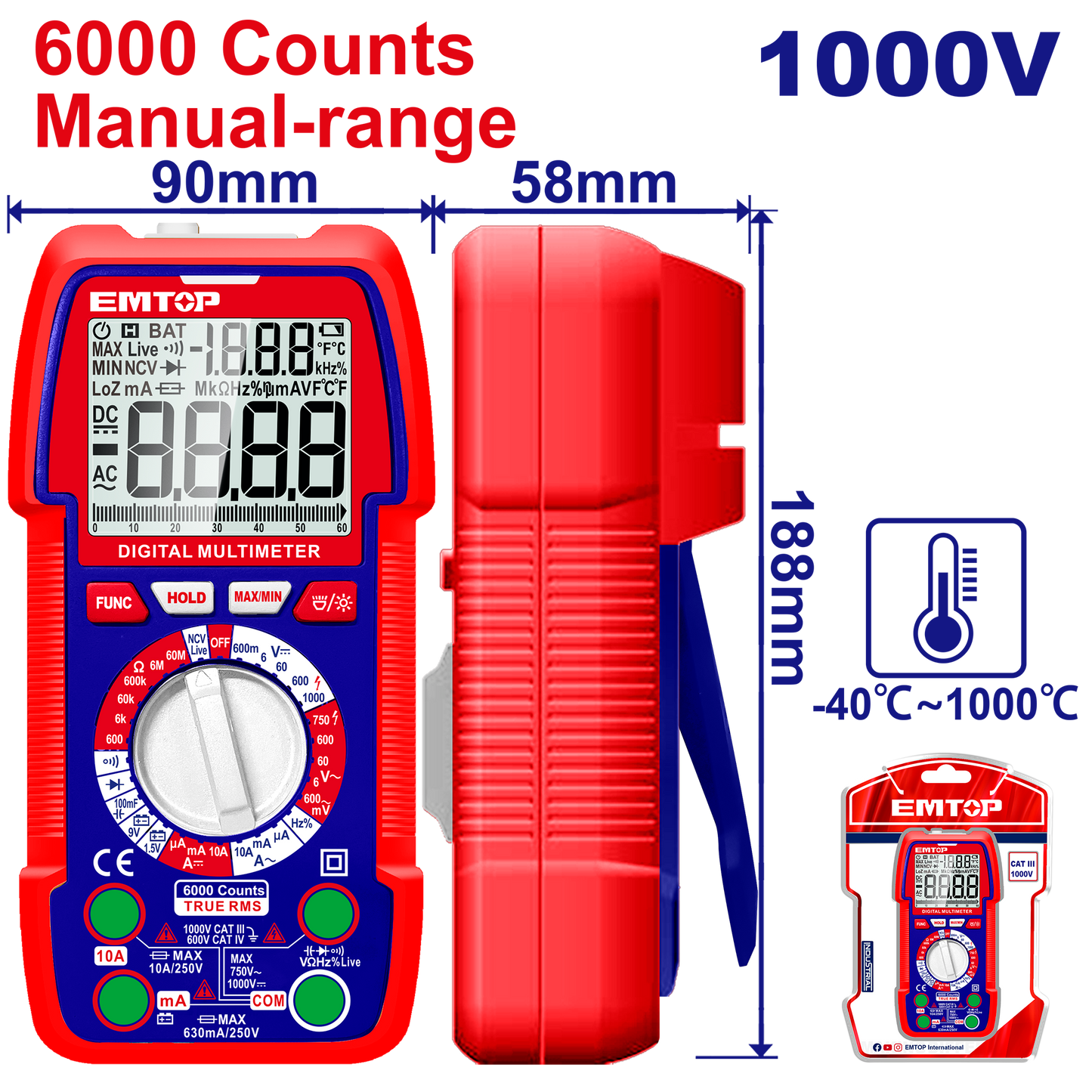 Rəqəmsal Multimetr, manual