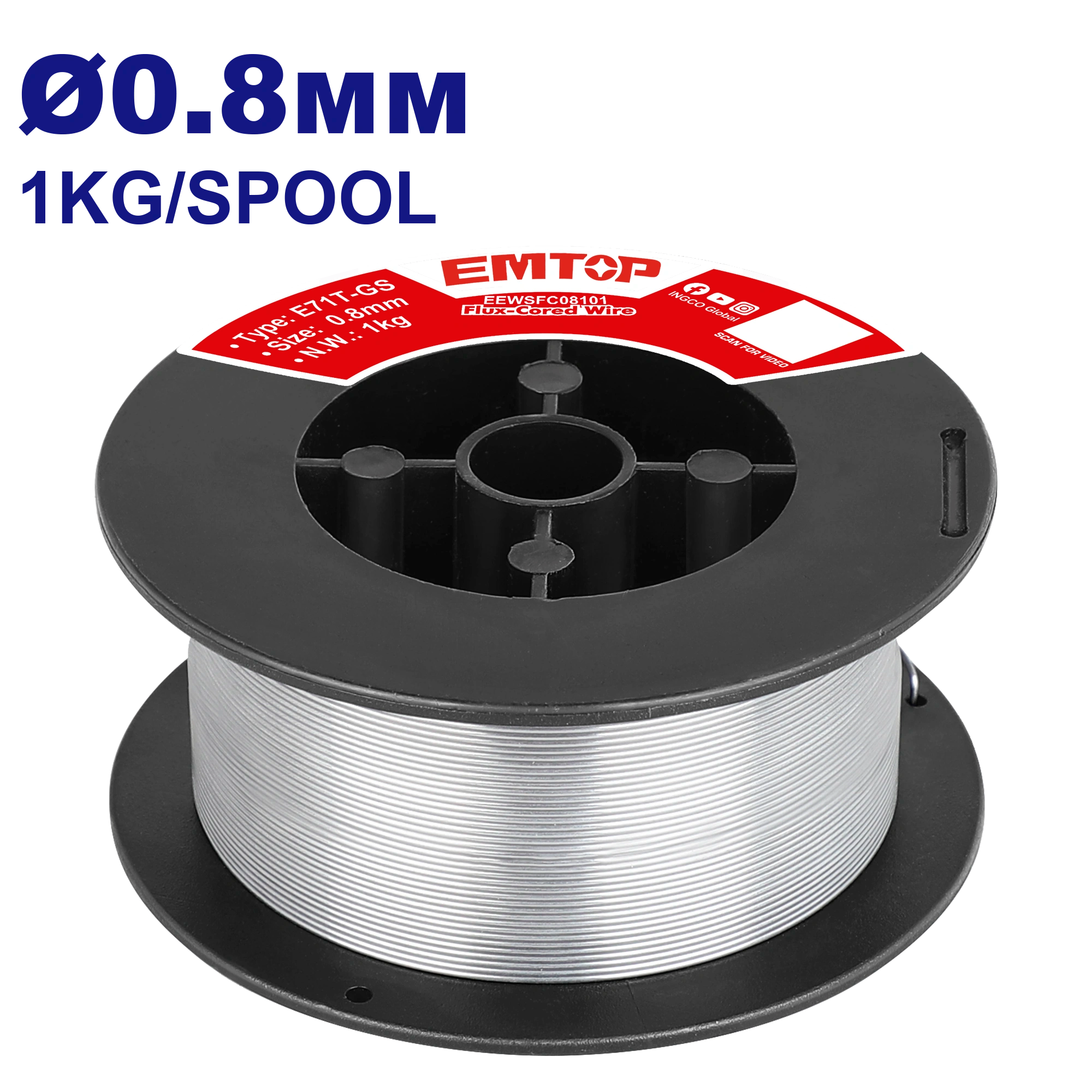 Kontakt (MİG) Qaynaq Aparatı üçün Məftil, 1Kg 0.8mm