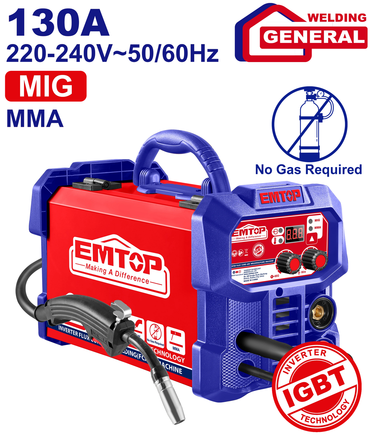 Kontakt Polavtomat və Elektrod Qaynaq Aparatı, 130A (MMA-MİG)