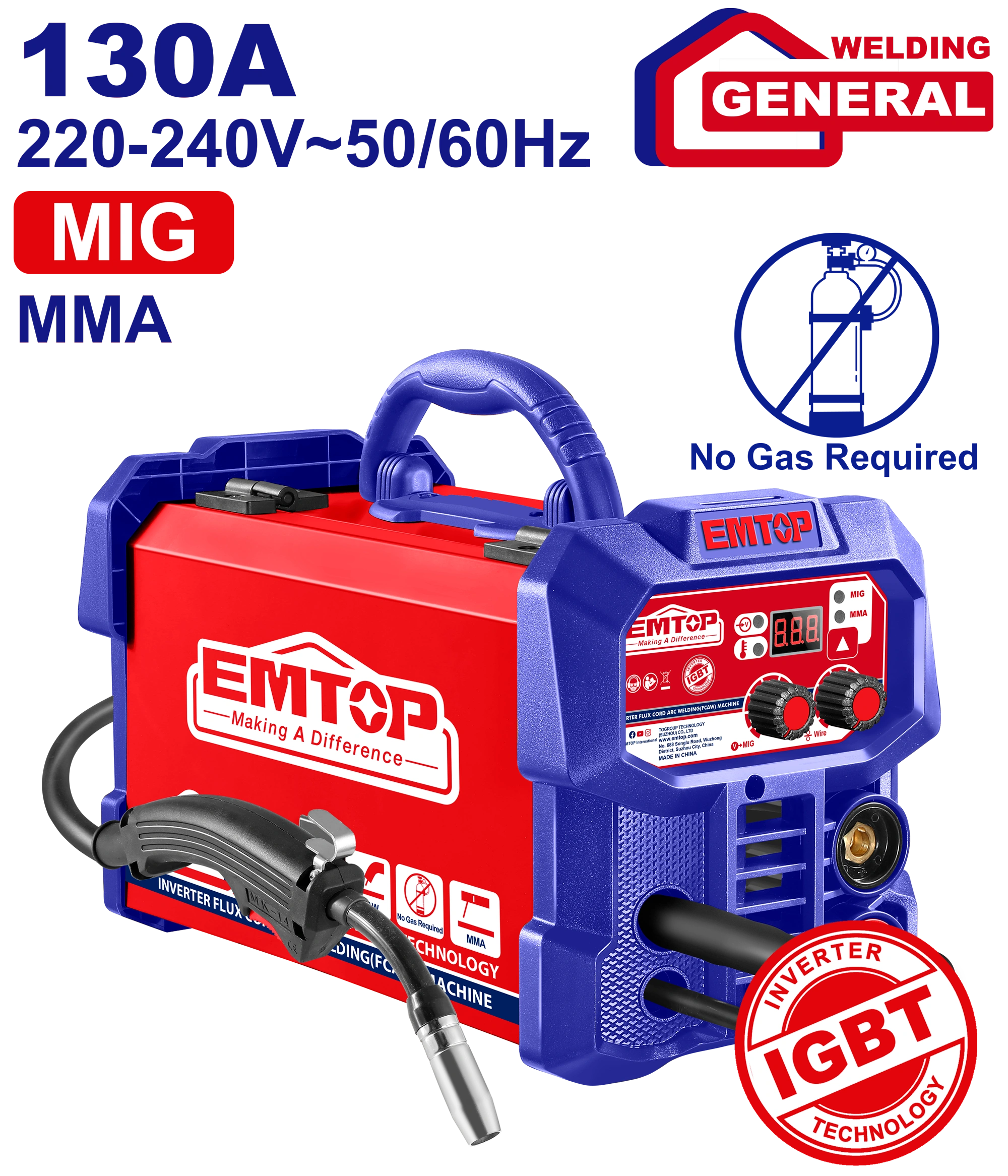 Kontakt Polavtomat və Elektrod Qaynaq Aparatı, 130A (MMA-MİG)