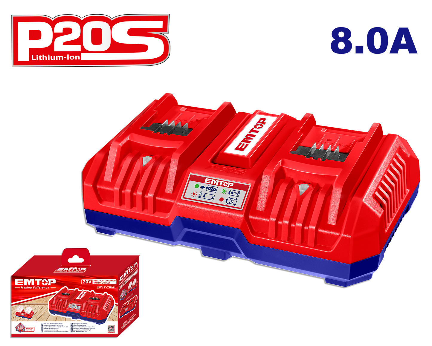 P20S batareya ikili şarj cihazı