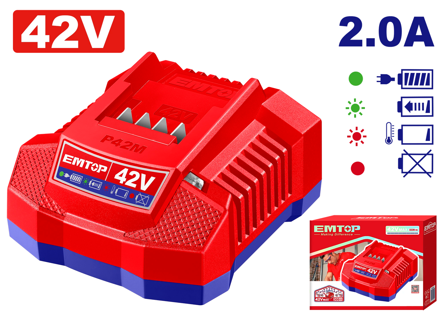Adapter, 42V 2.0A