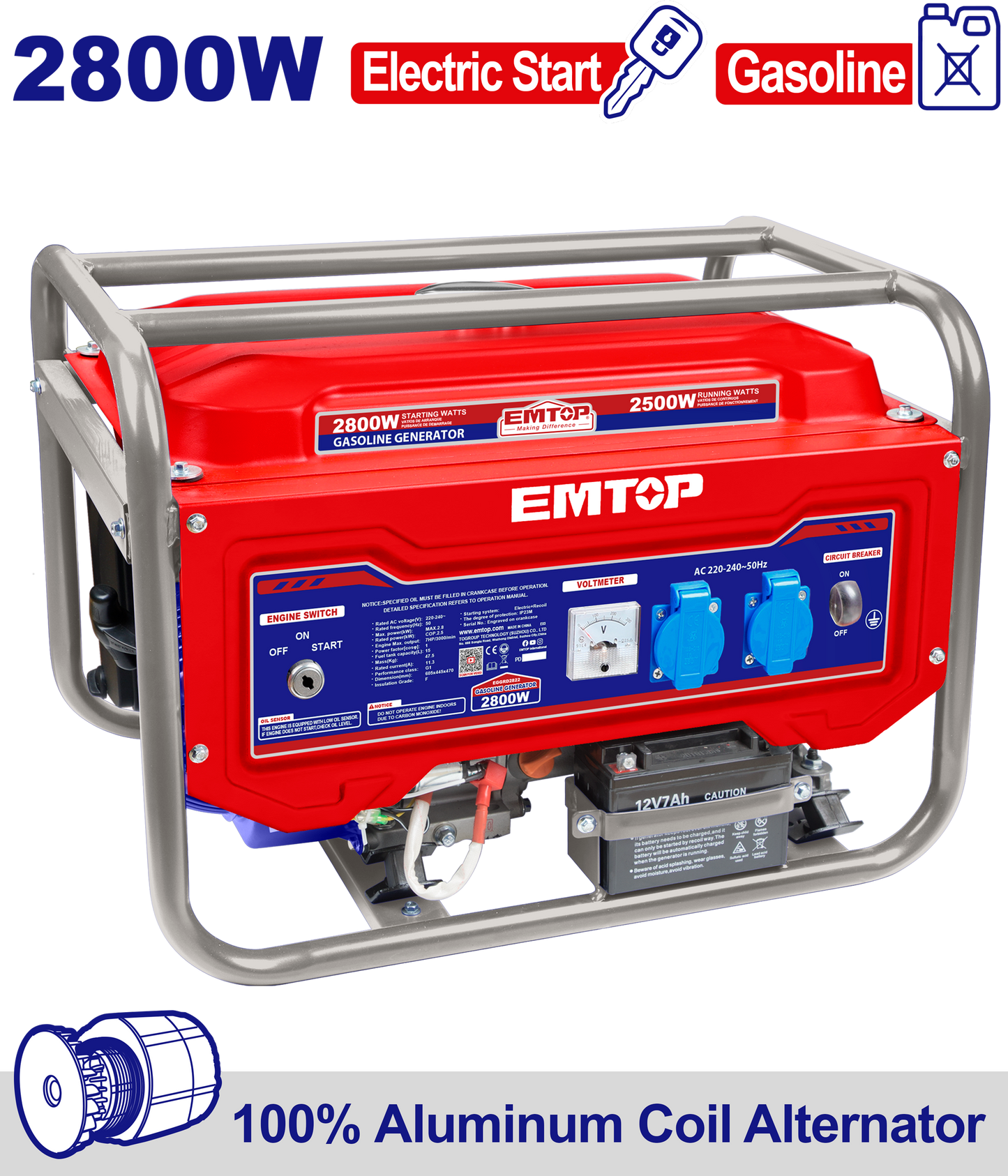 Benzin generator, 2.8KW