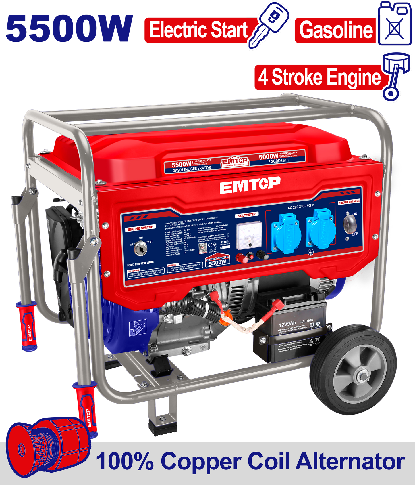 Benzin generator, 5.5KW