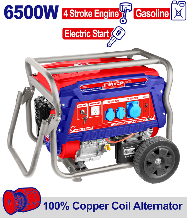 6500W Benzinli Geberator 1Faz