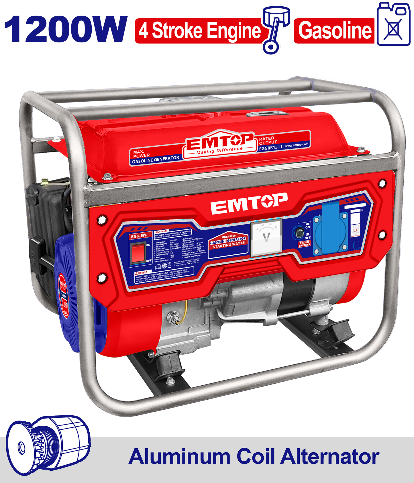 1200W Benzinli Generator