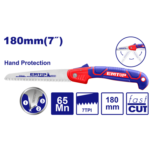 qatlanan mişar, 180mm