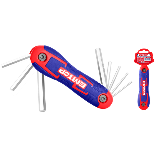 Qatlanan altıbucaq açar dəsti, 8 əd