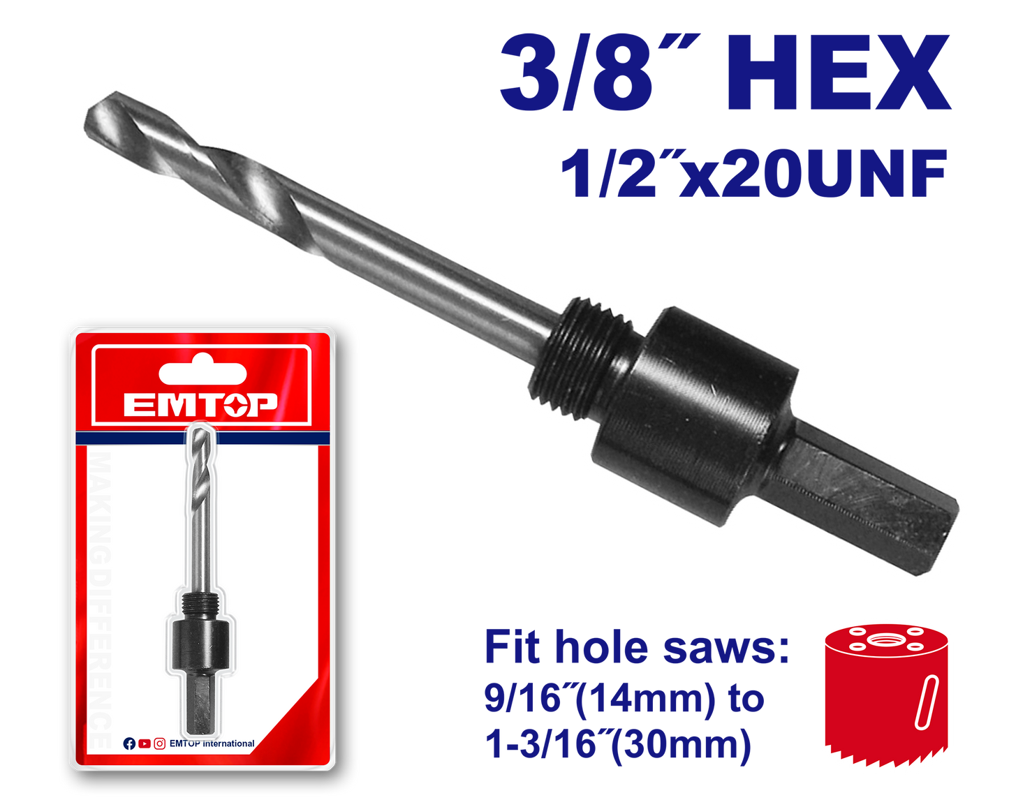 Koronka üçün quyruq, 3/8''