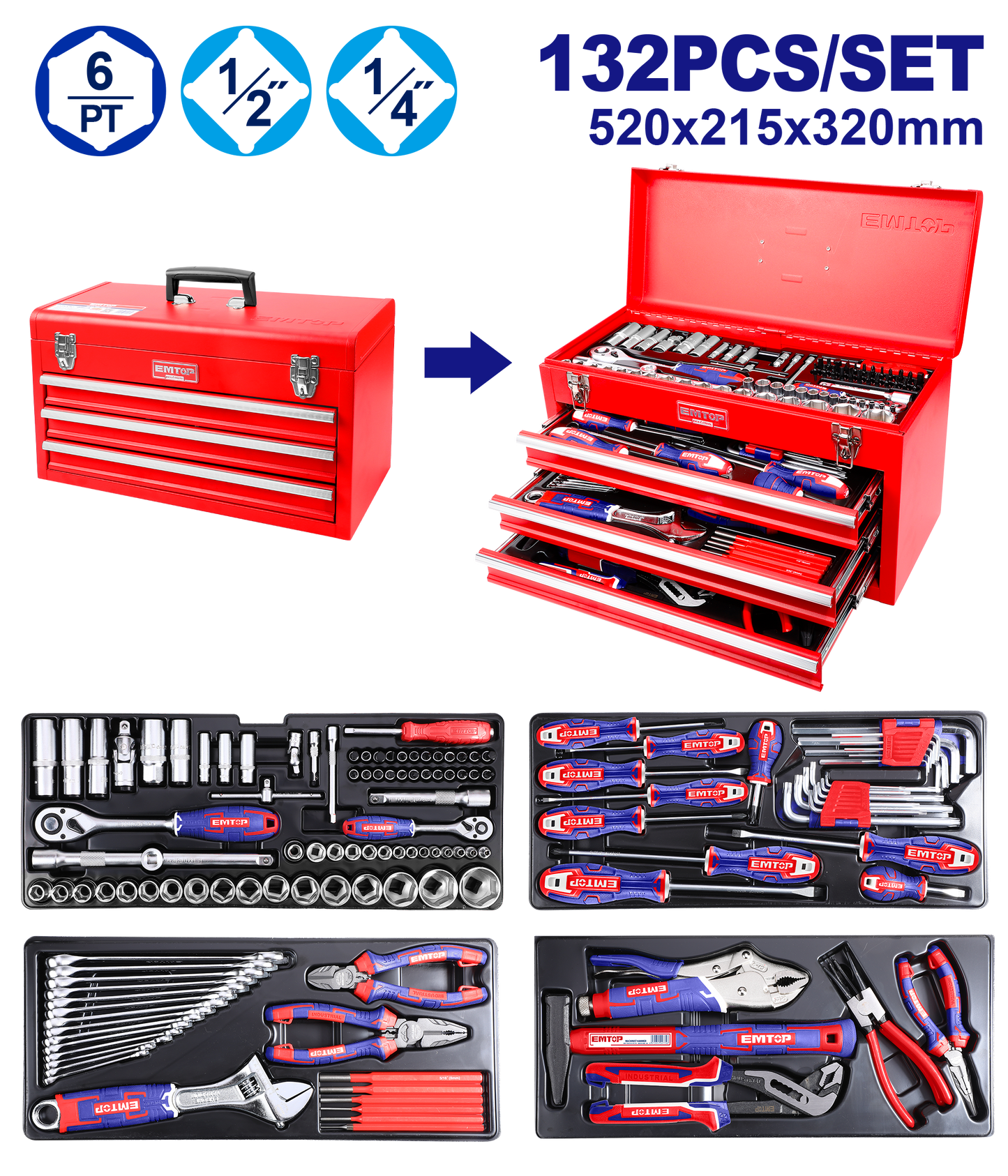 Alətlər dəsti, 132 əd