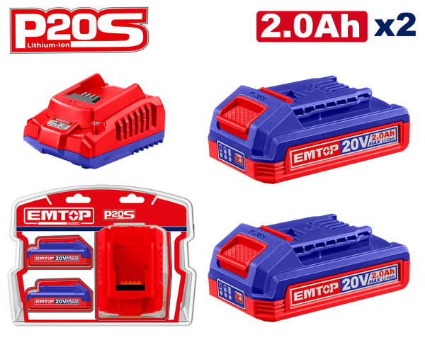 20V 2.0Ah Batarya Adapter Seti