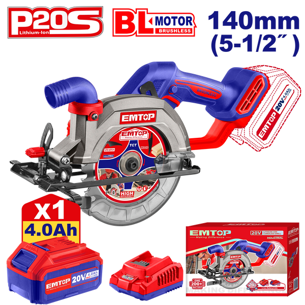 Dairəvi mişar 140mm 20V