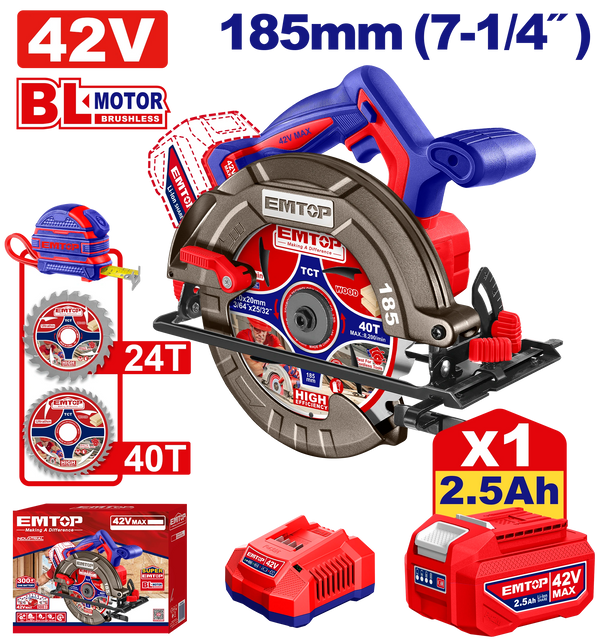 Dairəvi Mişar, 185mm 42V