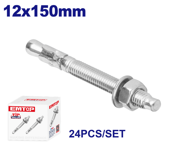 Anker Bolt 12x150mm 24 ədəd