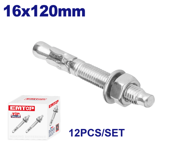 Anker Bolt 16x120mm 12 ədəd