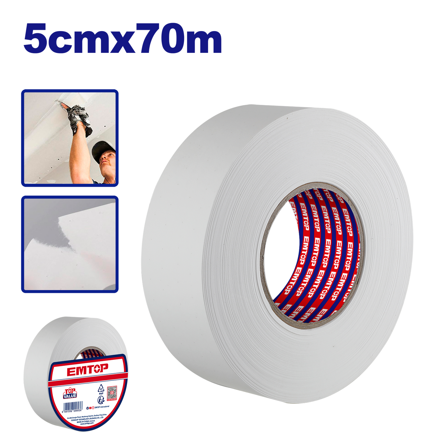 Gipskarton üçün kağız lent, 5sm-70m